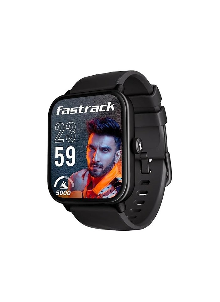 Fastrack Limitless Glide Advanced UltraVU HD Display|BT Calling|ATS Chipset|100+ Sports Modes & Watchfaces|Calculator|Voice Assistant|in-Built Games|24 * 7 HRM|IP68 Smartwatch