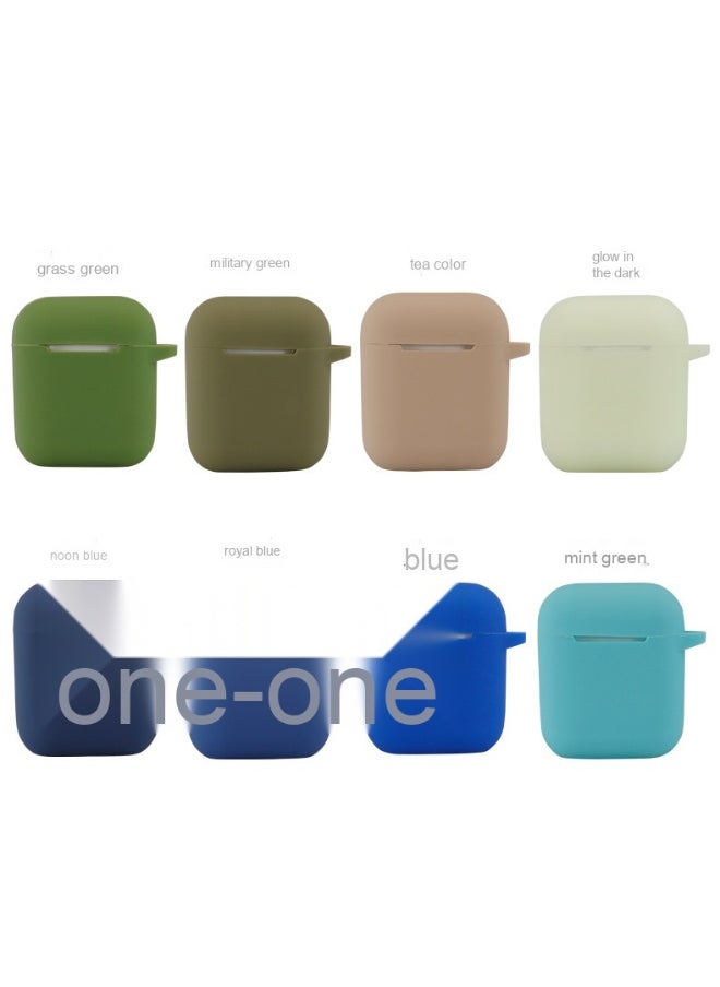 Generic - Fashion Solid Protective Case Cover for Apple AirPods 1/2 for Men Women - Image 1