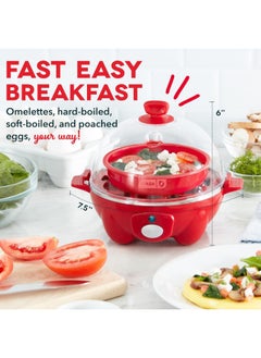 Dash Dash Rapid Egg Cooker Red  - Image 2