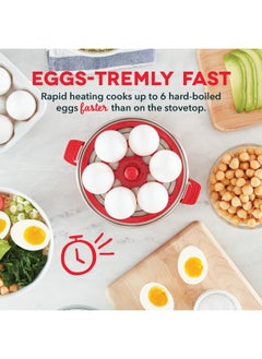 Dash Dash Rapid Egg Cooker Red  - Image 3