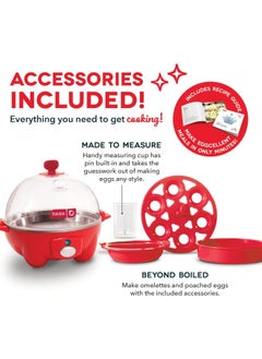 Dash Dash Rapid Egg Cooker Red  - Image 5