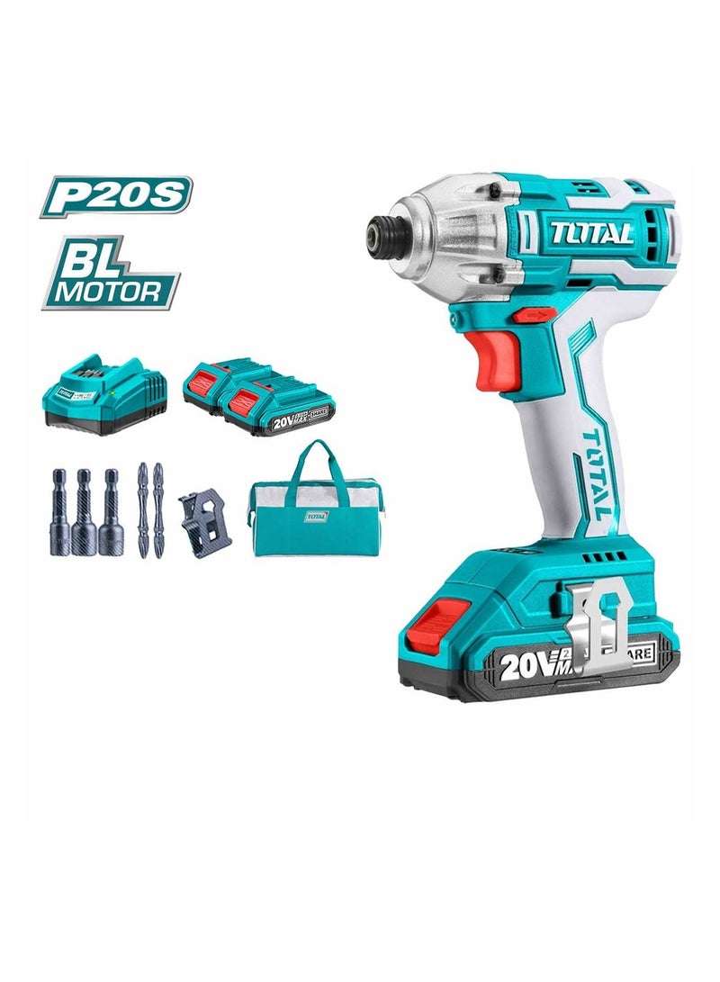 توتال مفك تأثير ليثيوم أيون 20 فولت TIRLI2002 - Image 1