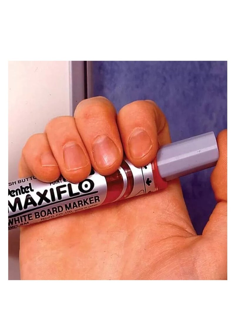 Pentel 4-Piece Maxiflo White Board Marker Blue Ink - Image 4