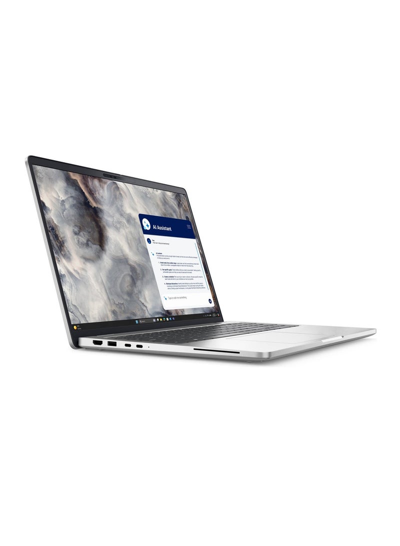 DELL Pro 16 Plus PB16250 Laptop 16 Inch  FHD IPS Display Intel Core Ultra 7 265U vPro 16GB RAM  1TB SSD Intel Graphics English/Arabic Silver - Image 2