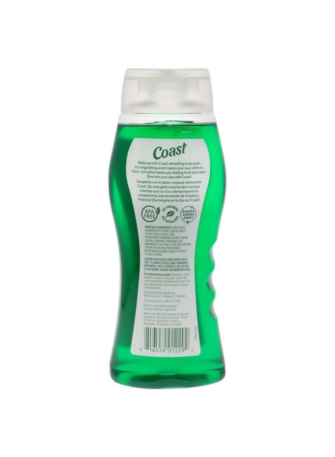 Coast Emerald Burst Body Wash - Hydrating Body Wash - Gentle Cleansing Body Wash for Dry Skin with Moisturizing Aloe Formula - Fresh Scent - 18 oz - Image 2