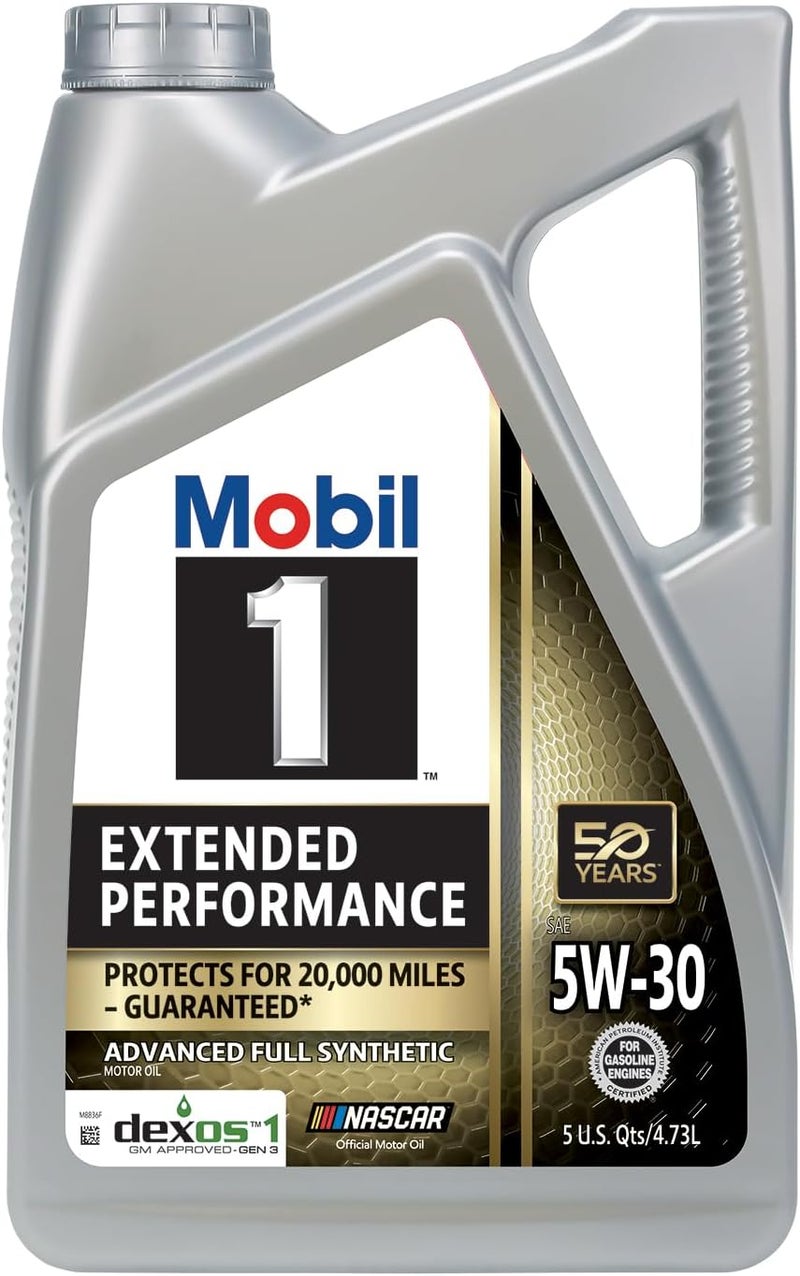 Mobil 1 Extended Performance Full Synthetic Motor Oil 5W-30, 5 Quart - Image 2