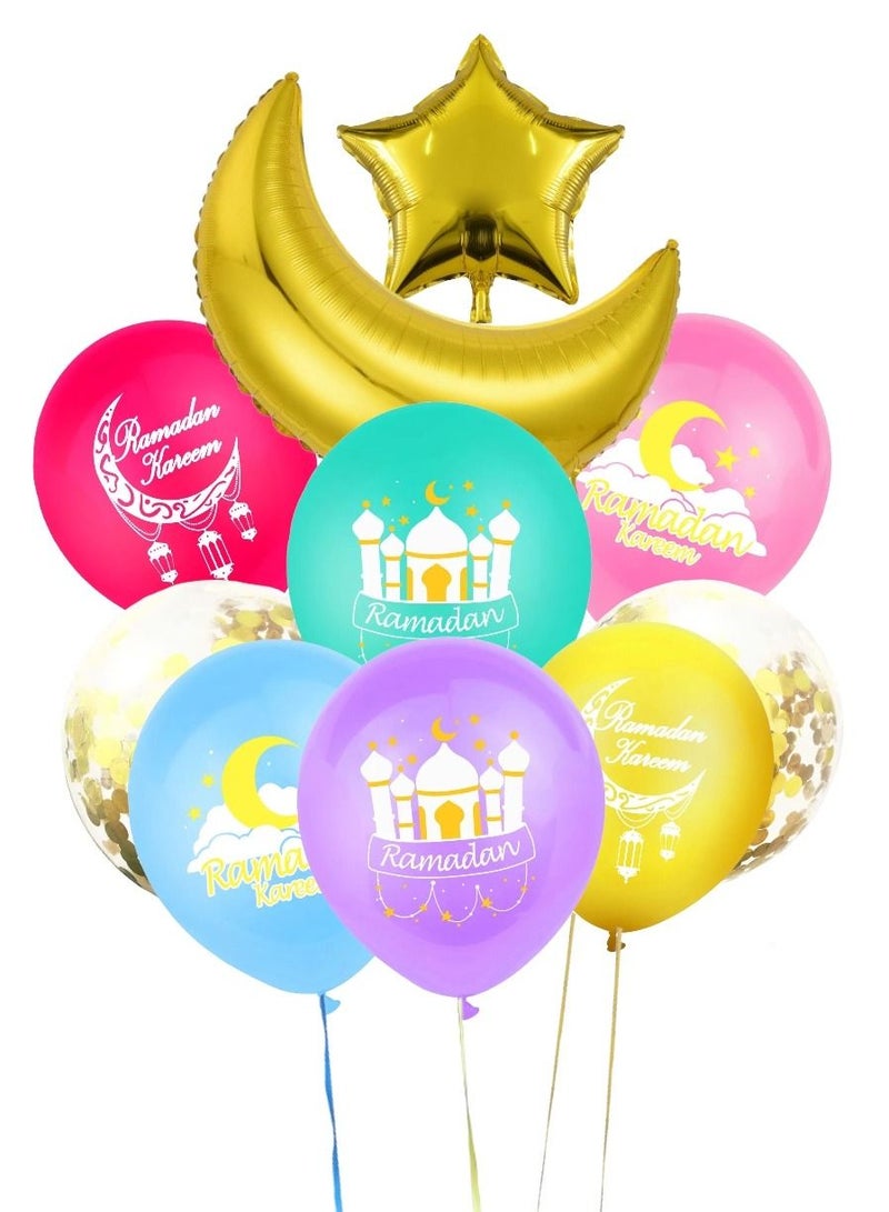 Highland 10 Piece Ramadan Kareem Balloon Decorations - Image 1