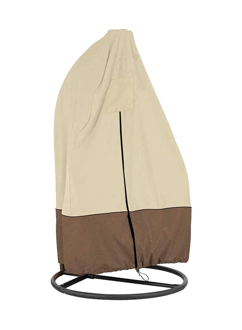 Hanging Chair Cover Egg Swing Chair Covers Heavy Duty Waterproof Chair Cover with Zipper Outdoor Furniture Protector (115*190cm) - Image 1