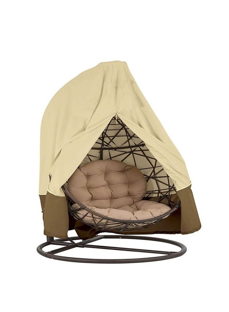 Hanging Chair Cover Egg Swing Chair Covers Heavy Duty Waterproof Chair Cover with Zipper Outdoor Furniture Protector (115*190cm) - Image 2