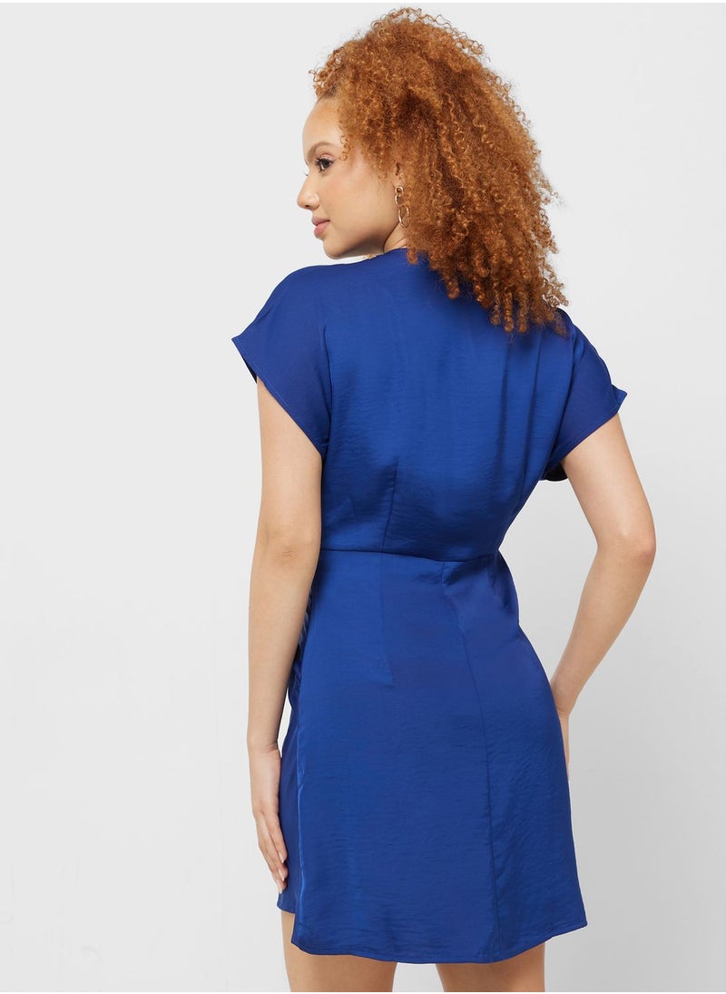 Jacqueline de Yong Twist-Front Mini Dress  - Image 2