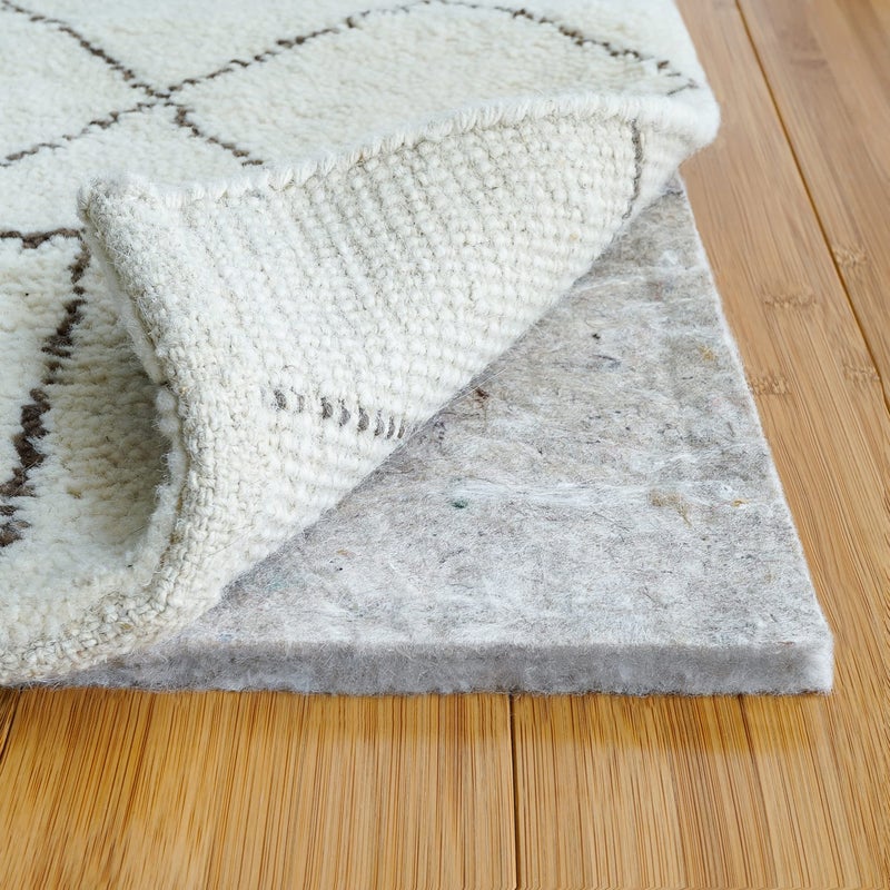 RUGPADUSA RUGPADUSA  Basics  8x10  12 Thick  100 Felt  Protective Cushioning Rug Pad  Safe for All Floors and Finishes Including Hardwoods 