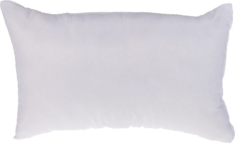 Maestro Luxury Cushion Filler 100% Cotton Downproof outer fabric 400 grams with Microfiber filling with Single Cord Piping, Size: 30 x 50, White - Image 1