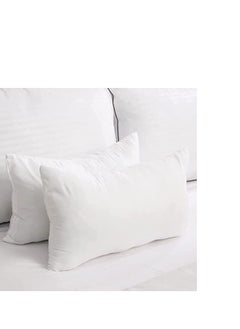Maestro Maestro Luxury Cushion Filler 100% Cotton Downproof outer fabric 400 grams with Microfiber filling with Single Cord Piping, Size: 30 x 50, White  - Image 3