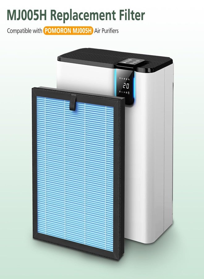 isinlive OFFICIAL MJ005H Replacement Filter for POMORON MJ005H Air Purifiers, HEPA Air Filter, 4-Stage Filtration, Activated Carbon Multi-Layer Filter for Dust Smoke Pet Dander Pollen, 2 Pack - Image 2