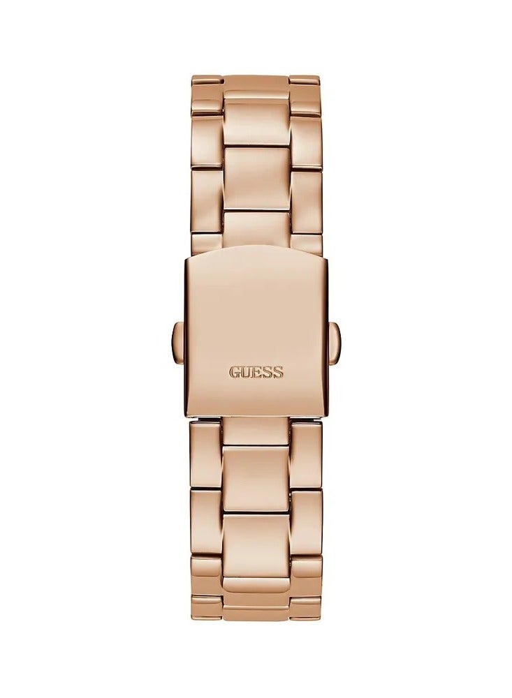 GUESS ساعة يد نسائية من الستانلس ستيل بعقارب دائرية الشكل GW0314L3 - 38 ملم - Image 4