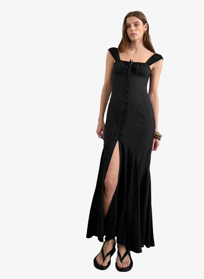 TOPSHOP Casual Sleeveless Maxi Woven Dress - Image 1