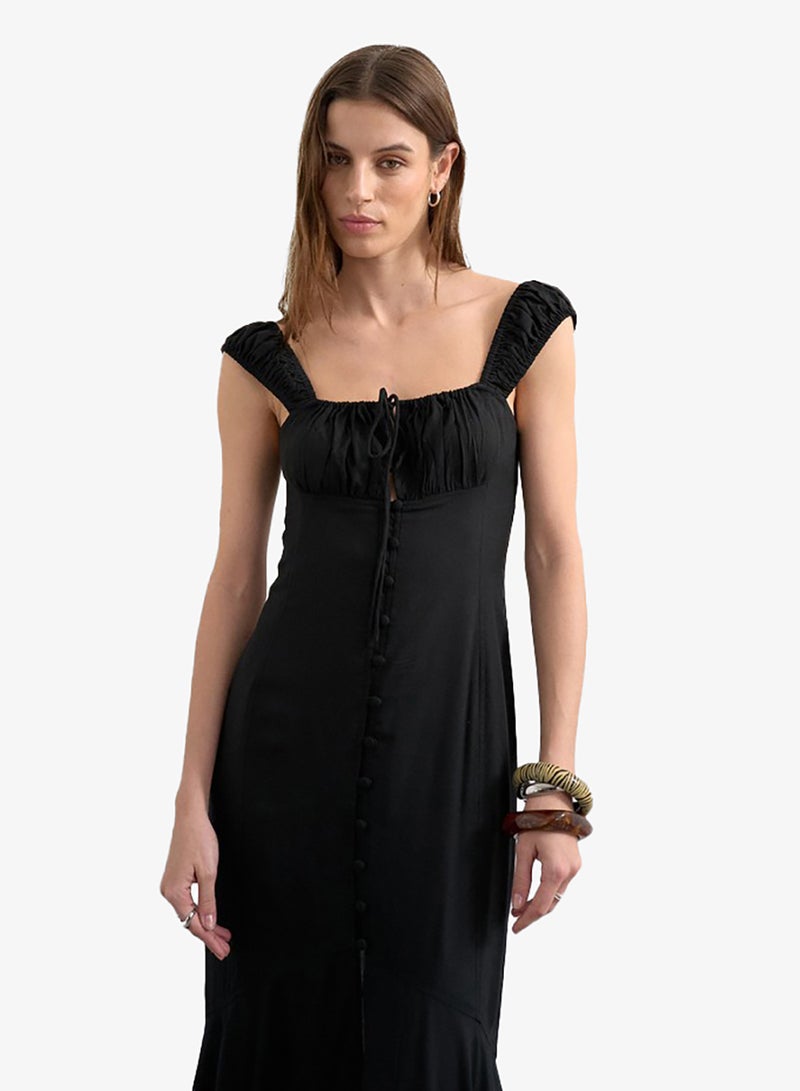 TOPSHOP Casual Sleeveless Maxi Woven Dress - Image 3