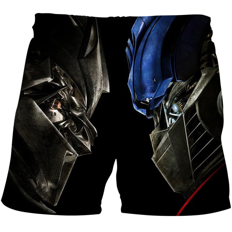 Transformers Shorts 3D Digital Printing Children'S Beach Pants Big Children E-Commerce Supply - Image 2