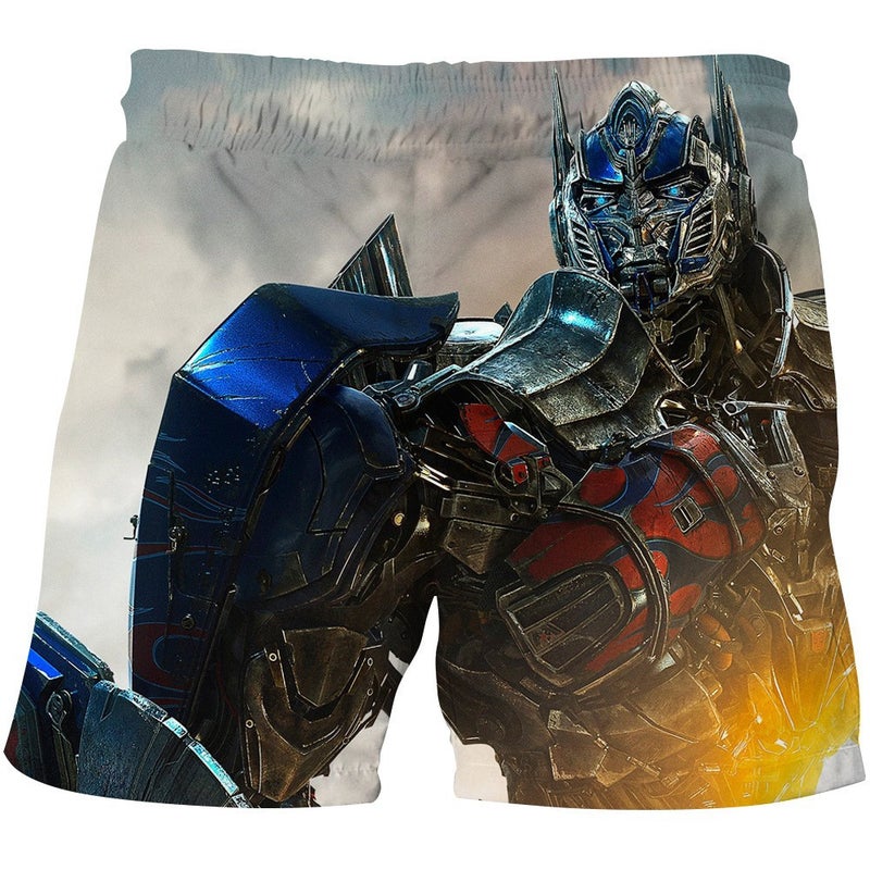 Transformers Shorts 3D Digital Printing Children'S Beach Pants Big Children E-Commerce Supply - Image 5