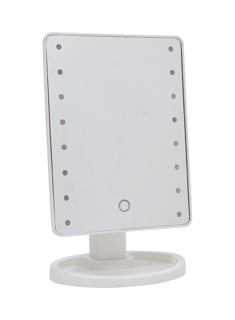 مرآة ماكياج مزودة بمصابيح LED أبيض - Image 1