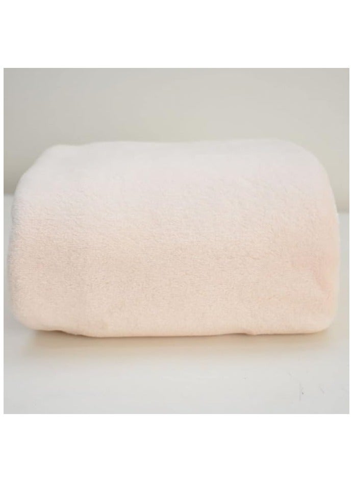 Moro Moro Soft Fleece Baby Blanket with White Pom-Poms – Lightweight & Cozy - Image 2