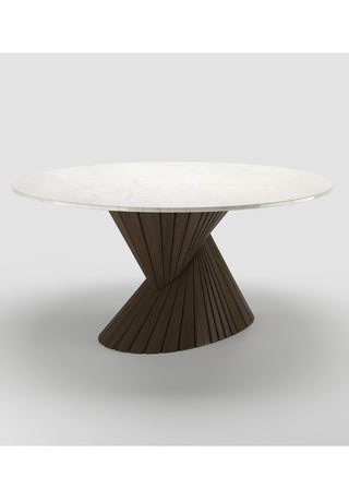 Twister 4-6 Seat Dining Table, Onyx Marble, Dark Walnut Base - pzsku/Z90C93DA6E76326F79DB7Z/45/_/1702386388/21e8d75d-8ff8-4498-b220-28b5b9fad4ee