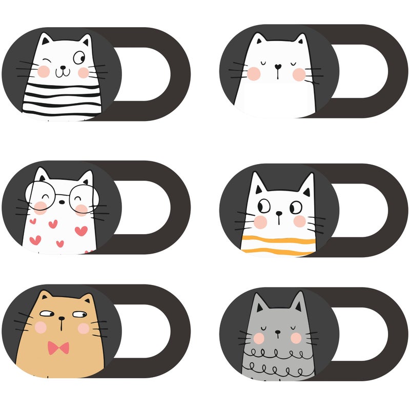 MESMOS Webcam Cover Slide, Cat Lovers Gifts for Women, Cat Lover Themed Thing, Mom Gifts for Women, Laptop Camera Cover Slide Cute (Small) - Image 1