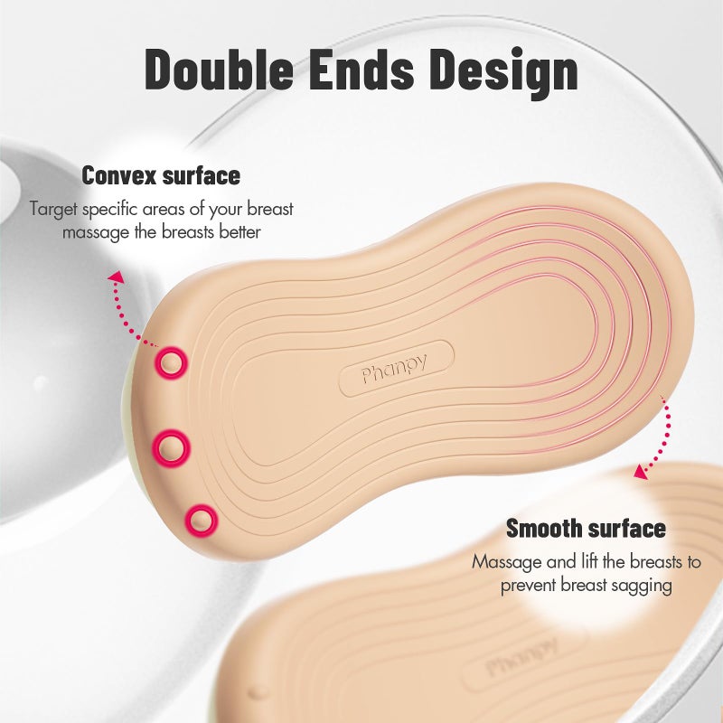 Phanpy Lactation Massager, Breast Massager for Breastfeeding, Breastfeeding Essentials, 2-in-1 Multiple Modes of Heat and Vibration Breastfeeding Supplies, Relieve Clogged Ducts - Image 2