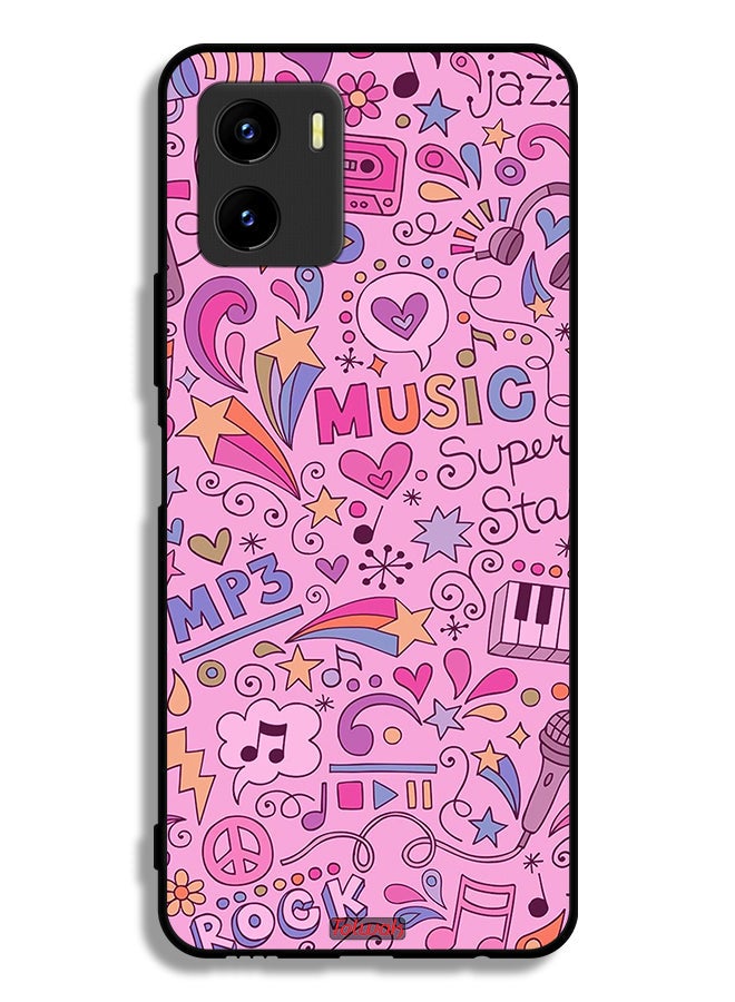 Tolwak Vivo Y15s Protective Case Cover Music Tags - Image 2