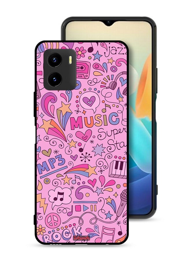 Tolwak Vivo Y15s Protective Case Cover Music Tags - Image 1