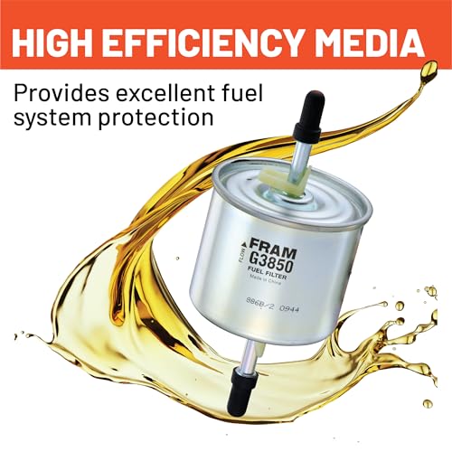 FRAM G3850 High-Performance Replacement Inline Fuel Filter for Optimal Engine Protection, 5/6" Universal Gas Fuel Filter Replacement for Select Ford, Mazda, Mercury, and Winnebago Model Years - Image 3