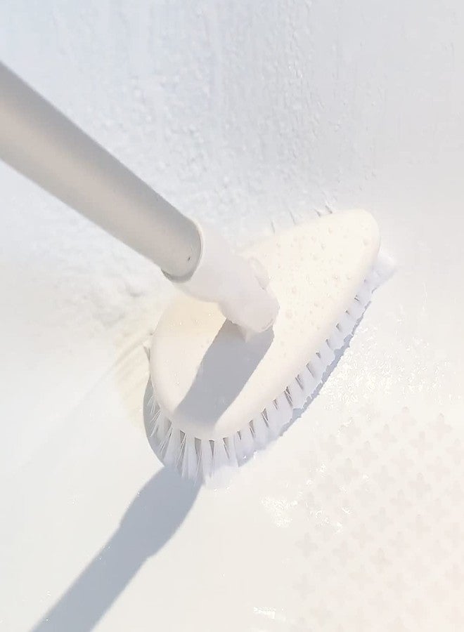 Qaestfy Bathtub Brush Refill Replacement Shower Tub and Tile Cleaning Lock in Place Scrub Brushes Head for Bathroom Wall Floor Scrubbing Compatiable with QAE008 & QAE002 Model QAE007 - Image 5