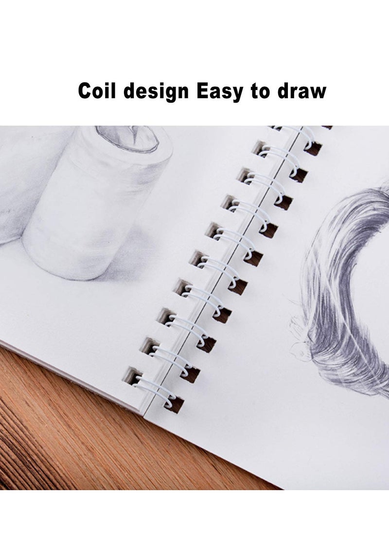 KASTWAVE - Sketch Book for Kids, 100 Pages Spiral Bound Artist Sketch Pad Sketchbook for Painting - Image 1