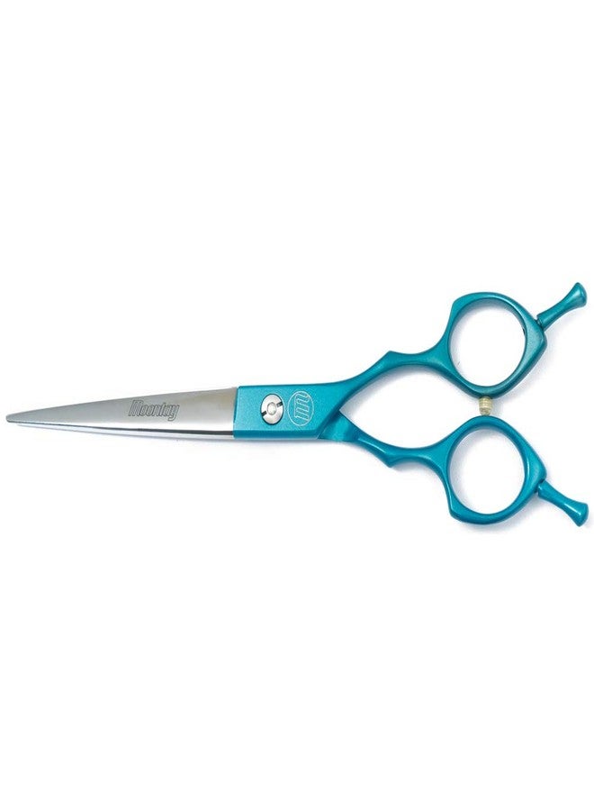 Moontay 6.5" Professional Pet Grooming Scissor, Dog Cat Grooming Shear/Scissor Fur Cutting Shear with Double Finger Rests, 440C Japanese Stainless Steel Grooming Scissor, Blue - Image 3