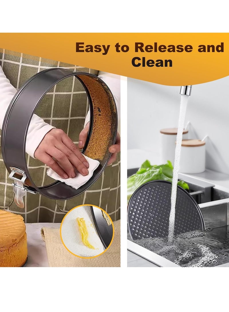 Cake Pan, Cake Pan with 6 Different Size (7,8,9,10,11,12 inch), Cake Molds for Baking with Removable Bottom, Non-Stick Bakeware for Effortless Baking and Easy Release  - Image 3