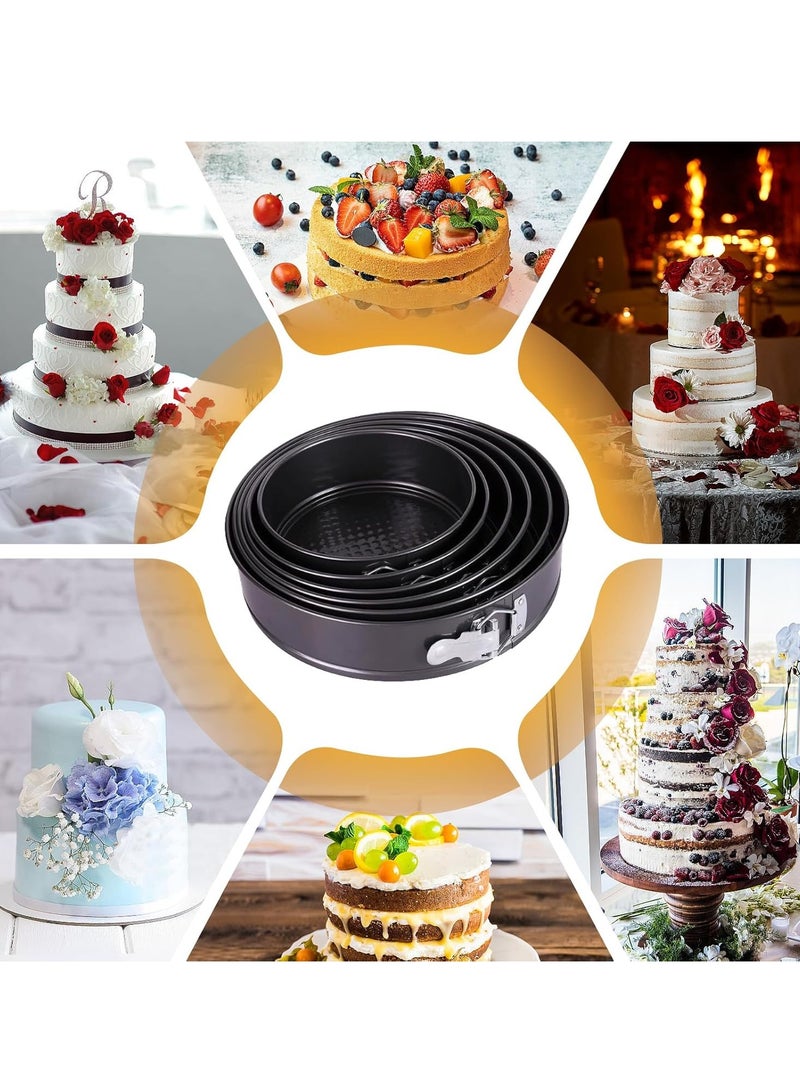 Cake Pan, Cake Pan with 6 Different Size (7,8,9,10,11,12 inch), Cake Molds for Baking with Removable Bottom, Non-Stick Bakeware for Effortless Baking and Easy Release  - Image 2