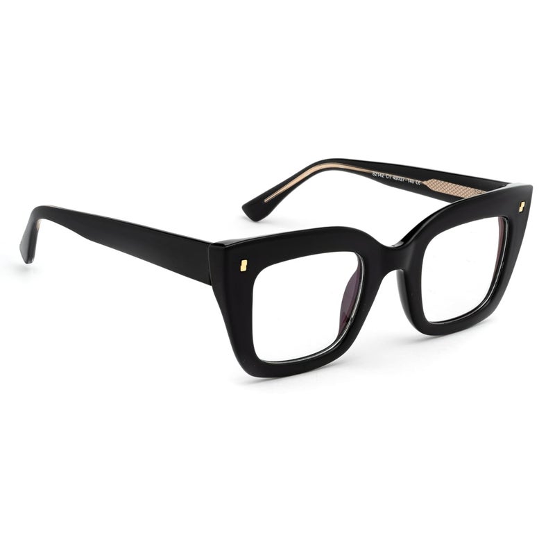PERKEY Store PERKEY Bold Collection | Blu Cut & Antiglare Computer Eyeglasses | Full Rim Square Shape | For Women | Small | OPTL0016 - Image 1