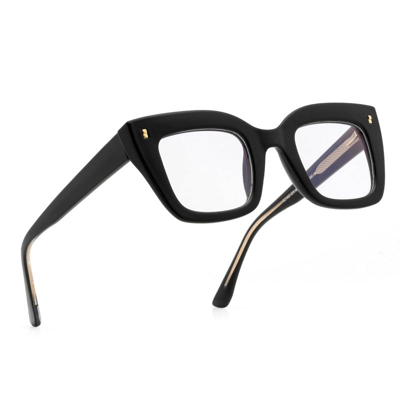 PERKEY Store PERKEY Bold Collection | Blu Cut & Antiglare Computer Eyeglasses | Full Rim Square Shape | For Women | Small | OPTL0016 - Image 5