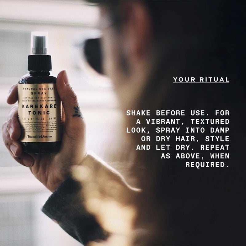 TRIUMPH & DISASTER | Karekare Hair Tonic | Texturizing, Sea Salt Spray for Hair - 100% Natural, for Men & Women, 5.07 oz - Image 2