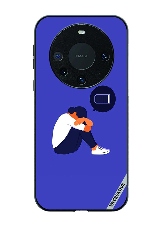 VR CREATIVE Protective Case Cover For Huawei Mate 60 Pro Battery Low Design Multicolour - Image 1