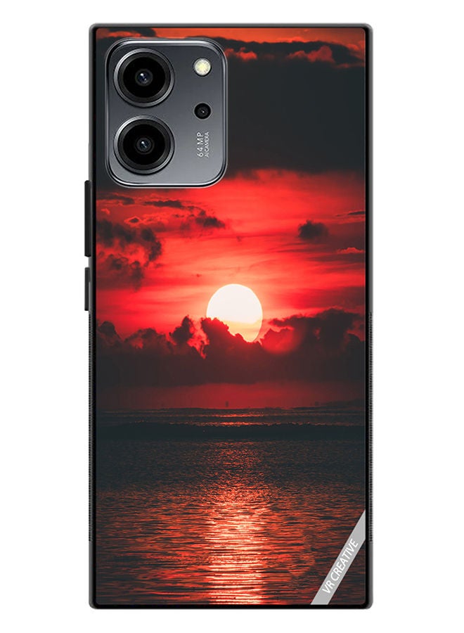 VR CREATIVE Protective Case Cover For Honor 80 SE Loving Sun Design Multicolour - Image 1