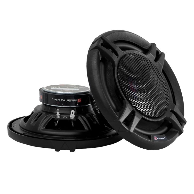 H YANKA ECS-65M 6.5" Car Door Speakers, 350W Peak Power, 2-Way Coaxial Full-Range Stereo, Clear Sound, Low Distortion, with Install Kit, Ideal for Cars, Trucks, Jeeps (1 Pair) - Image 1