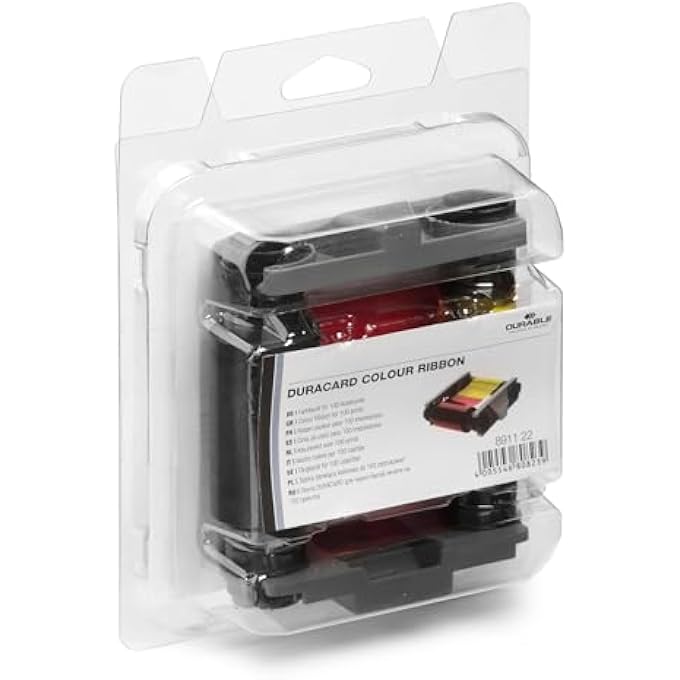 DURACARD COLOUR RIBBON FOR DURACARD ID 300 PRINTER | PRINTS UPTO 100 PHOTO QUALITY ID CARDS | EASY TO INSTALL | PACK OF 1, MULTICOLOR - Image 2