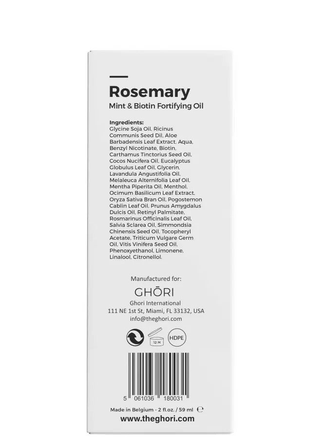 GHORI ROSEMARY OIL, MINT & BIOTIN Oil FOR HAIR GROWTH, HAIRFALL CONTROL & SCALP NOURISHMENT - Image 4