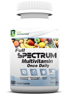 BIO PROTECTION Full Spectrum Multivitamin Once Daily For Men And Women, 300 Veggie Capsules 