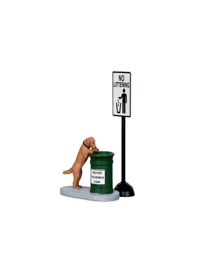 Lemax #14364 No Littering, Set of 2 - Image 2