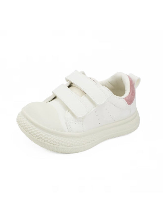 Topstar Kids White Soft Sole Sneakers Baby Girls Sports Shoes Spring New Boys Breathable Shoes White/pink Size 29 - Image 2