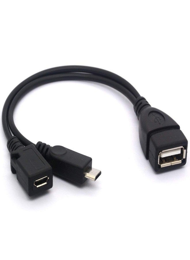 NEORTX Micro USB OTG Power Enhancer Cord USB 2.0 A Female to Micro USB Male and Micro 5 Pin Female Adapter Host Converter Cable - Image 5