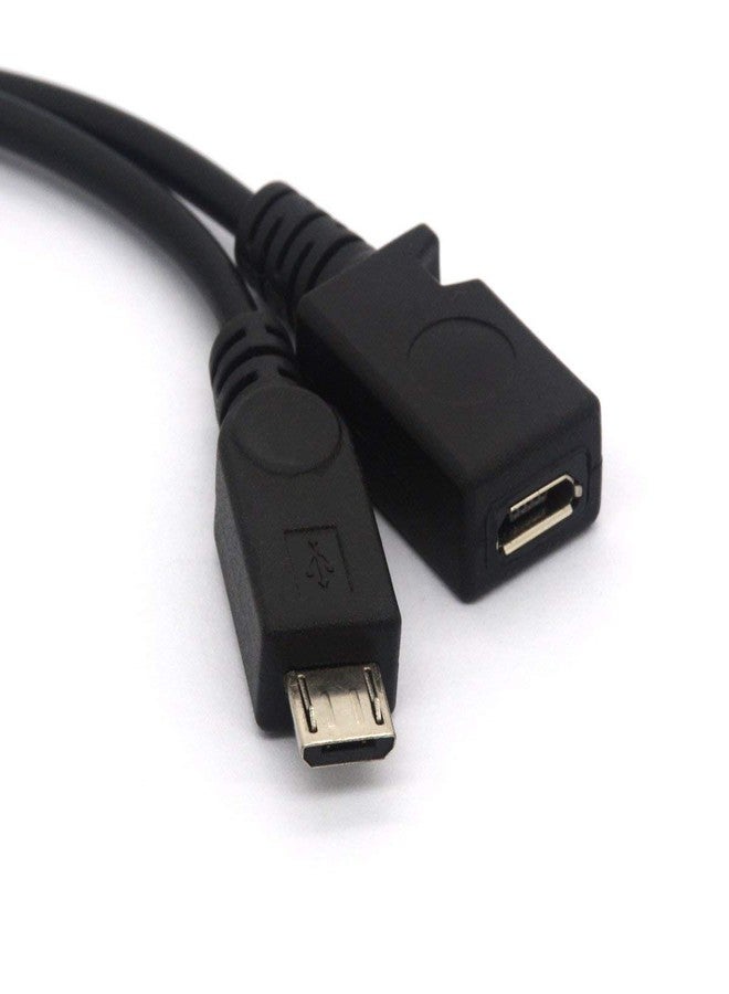 NEORTX Micro USB OTG Power Enhancer Cord USB 2.0 A Female to Micro USB Male and Micro 5 Pin Female Adapter Host Converter Cable - Image 2