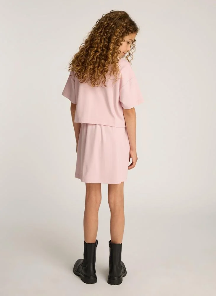 كالفن كلاين جينز LAYERED T-SHIRT SS DRESS